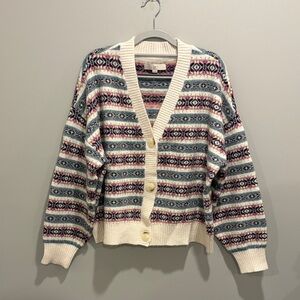 Fair Isle Knit Cardigan